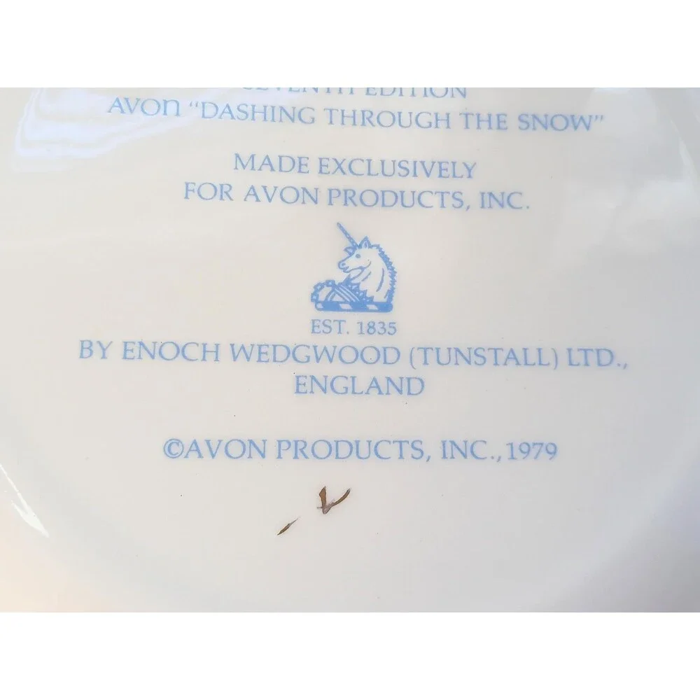 Christmas On The Farm 1973 Avon Christmas Plate
